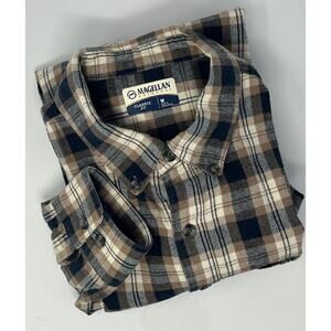 Magellan Outdoors Flannel Long Sleeve Button Down Men's Shirt size M